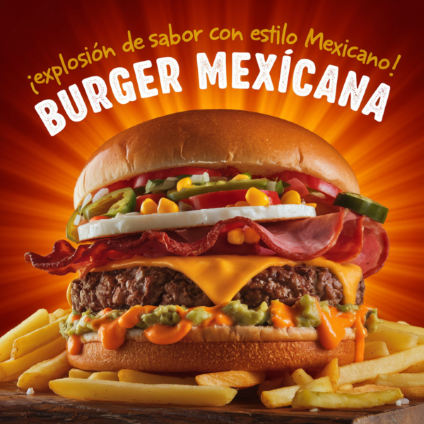 🔥 Burger Mexicana 🌶️🧀 – Barbacoa Burgers