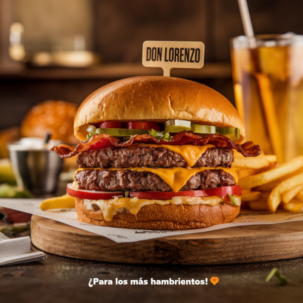 🍔Hamburguesa Doble Carne - Don Lorenzo (Lorenzo Burger)