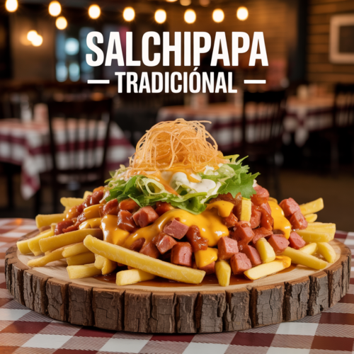 Salchipapa Tradicional Los Maestros del Sabor