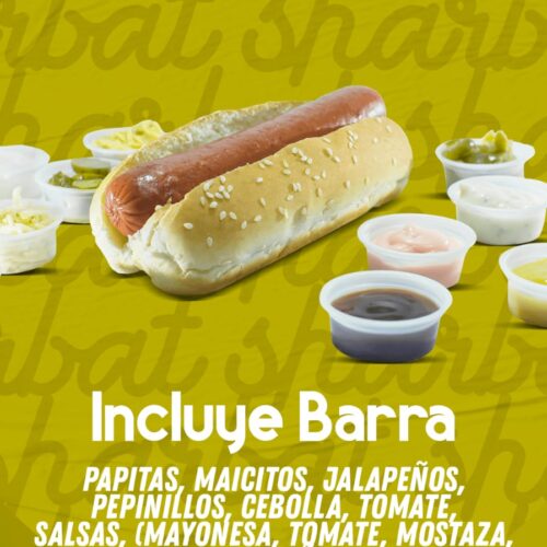 Hot Dog Clásico con Queso (Sharbat)