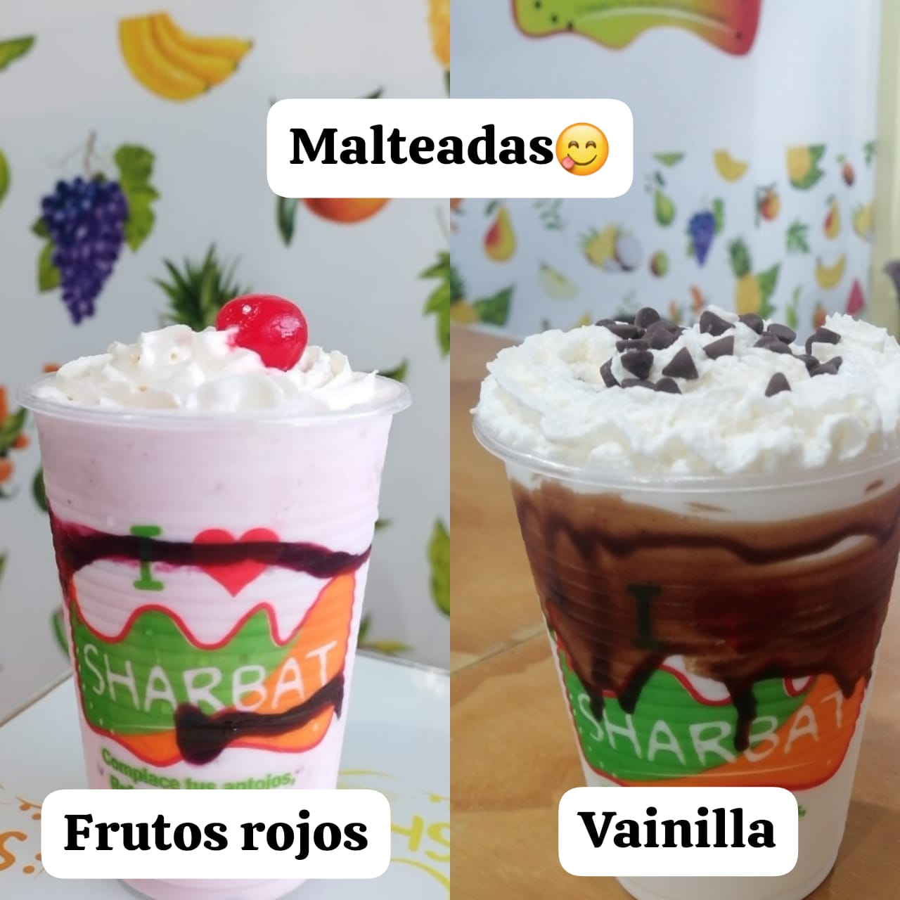 Malteada frutos rojos - (Sharbat)